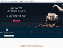 Tablet Screenshot of cafesantamonica.com.br